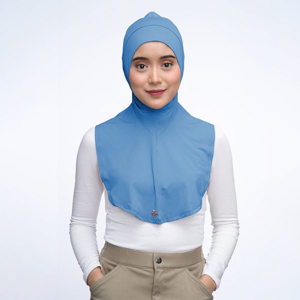 blue sports hijab