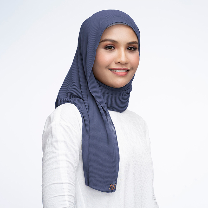 Premium Chiffon Pleated Shawl Just You Malaysia