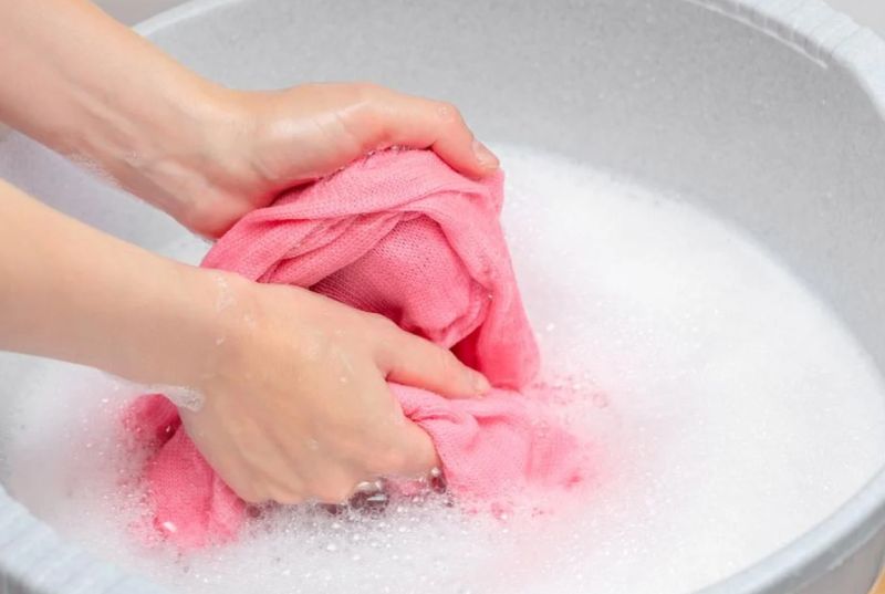 hand wash your pleated shawl
