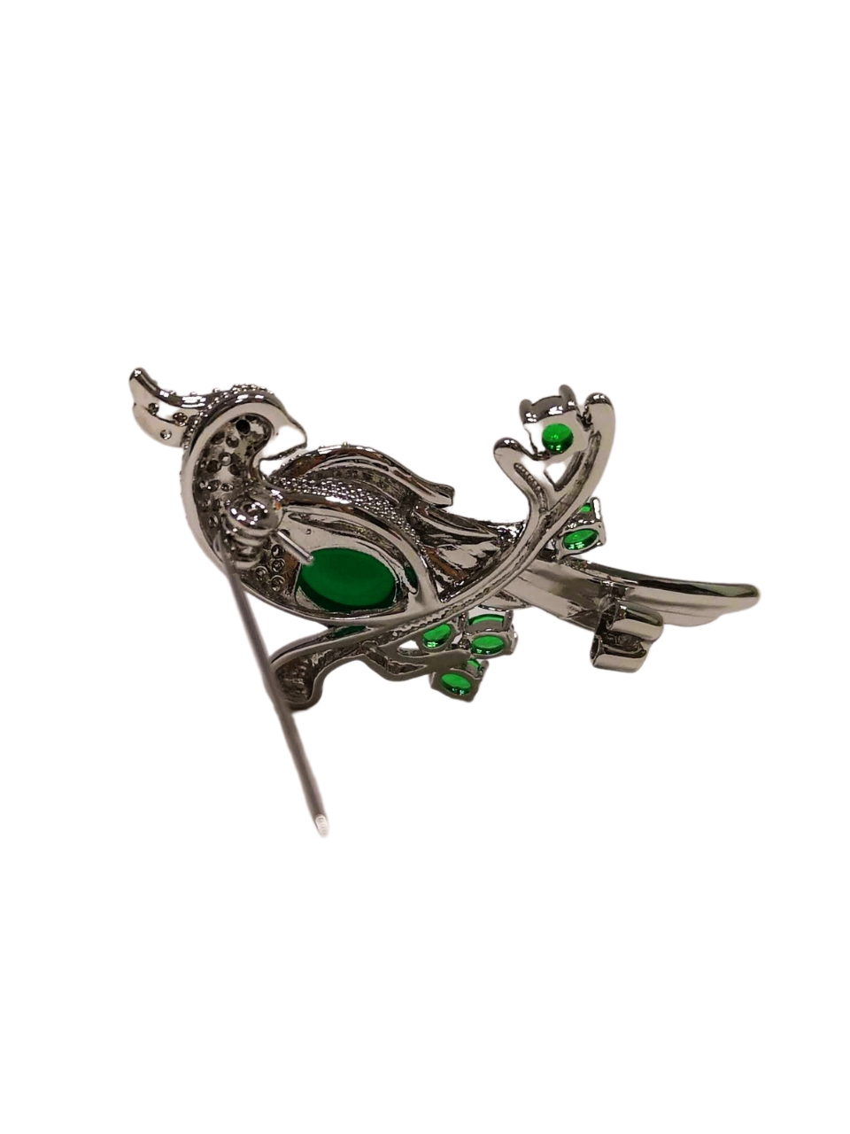 JY SILVER PARROT BROOCH 2